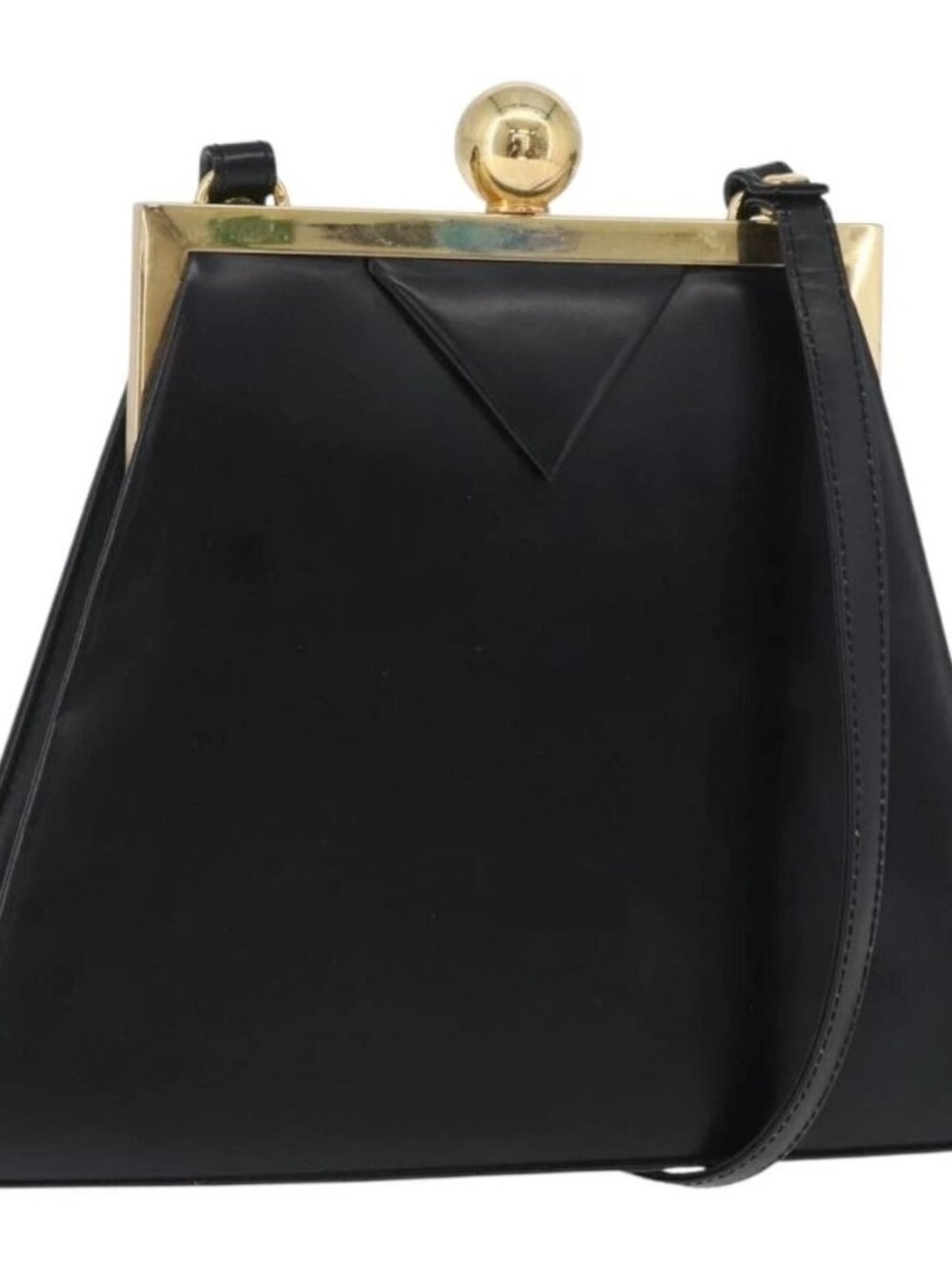 SAINT LAURENT Shoulder Bag Leather Black Gold - Picture 2 of 16